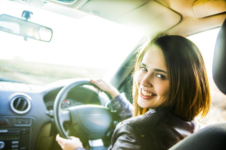Woman in Car